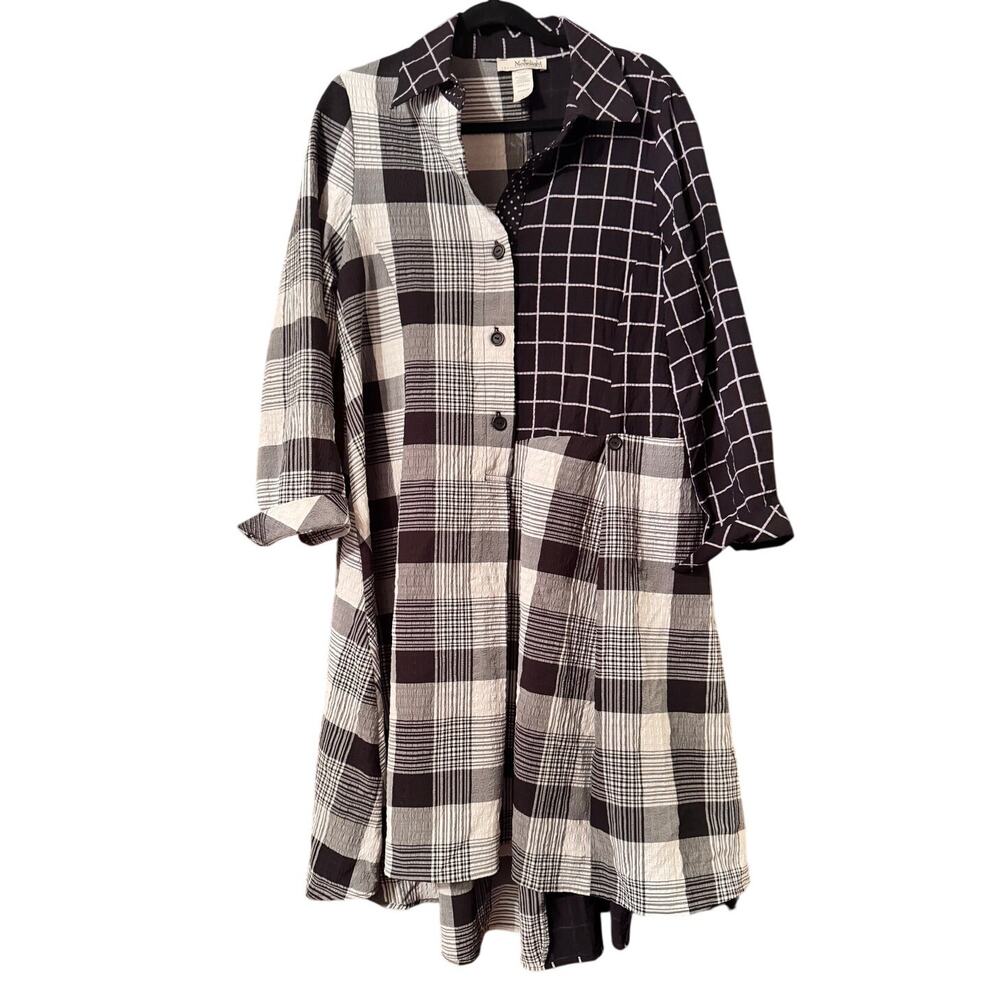 VTG Moonlight Y&S Fashion Design Art to Wear Lagenlook S OVERSIZED S Dress Tunic